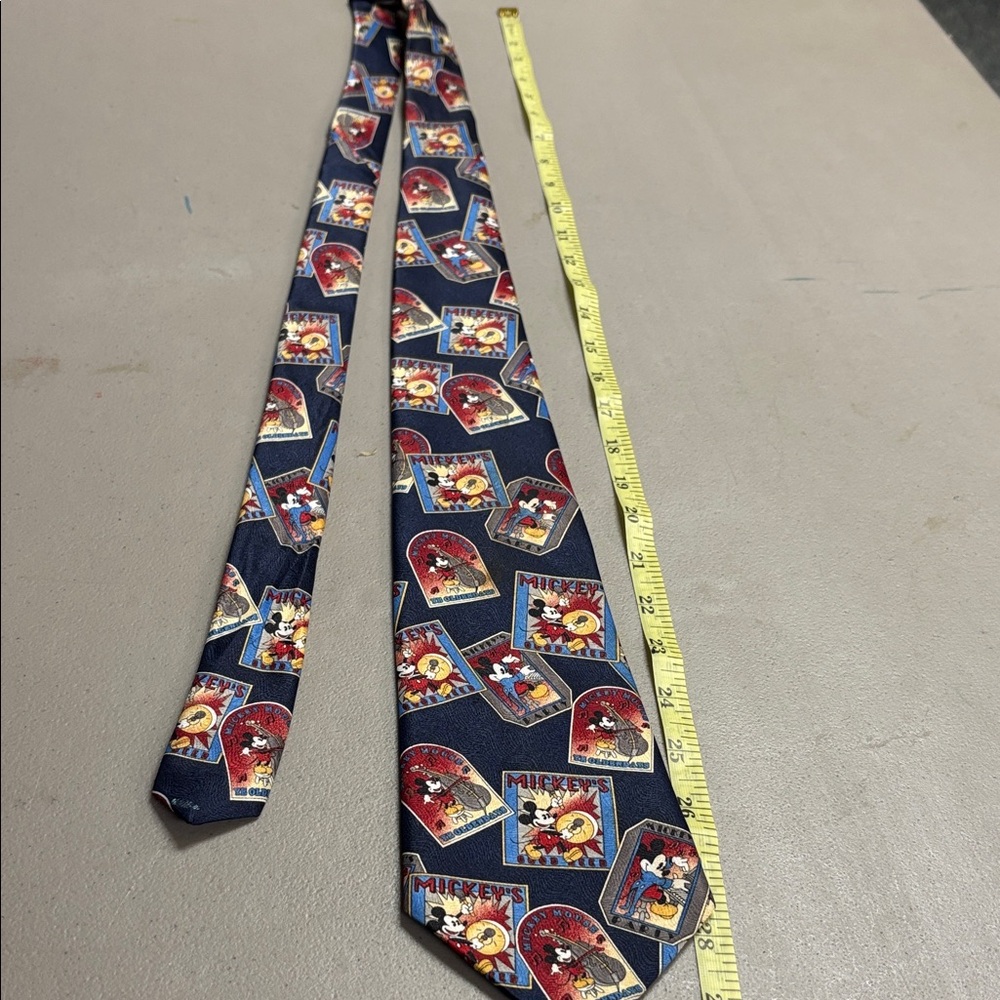 Disney Mickey Mouse Tie - Navy and Red